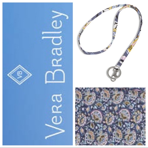 Vera Bradley Accessories - Vera Bradley Charmont Meadow Lanyard Blue Floral NEW